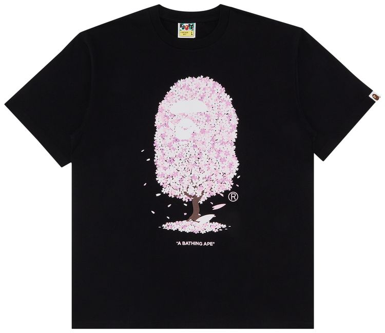 BAPE Sakura Tee Black