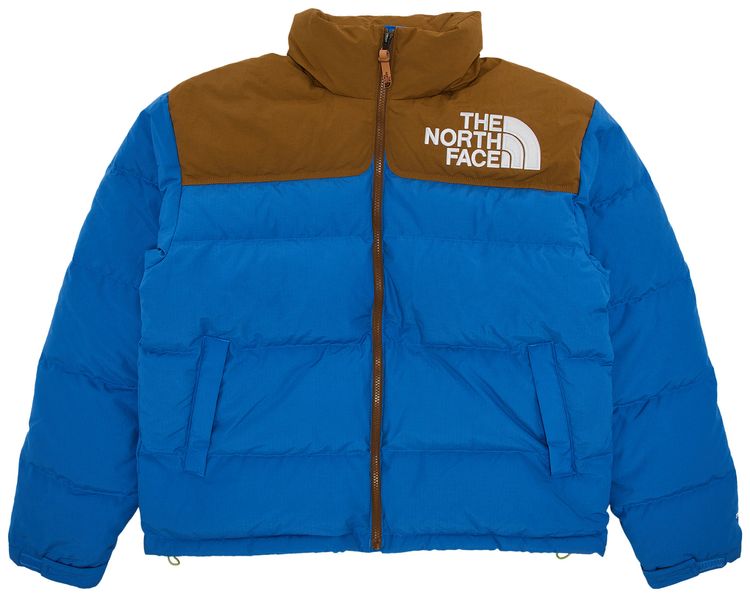 The North Face 95 Low Fi Hi Tek Nuptse Super Sonic BlueUtility Brown