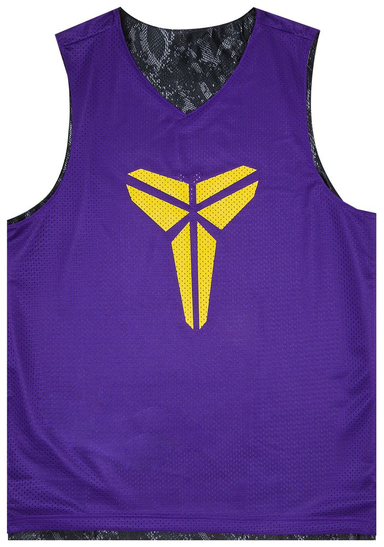 Nike Kobe Dri FIT Standard Issue Reversible Basketball Jersey BlackField PurpleAmarillo
