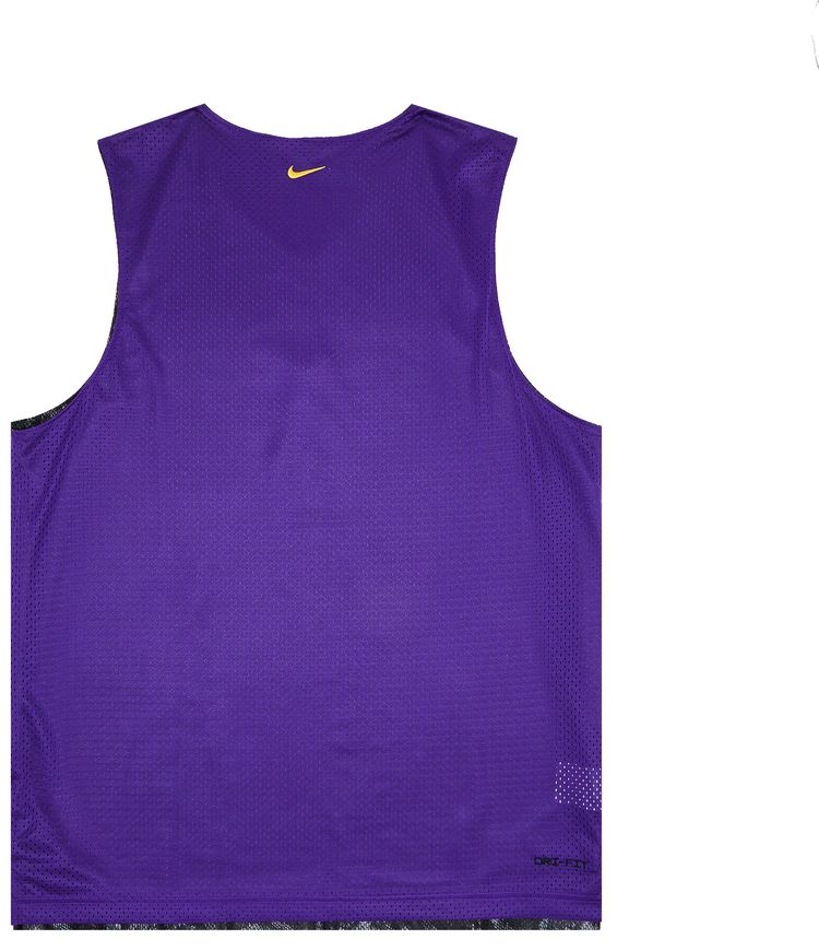 Nike Kobe Dri FIT Standard Issue Reversible Basketball Jersey BlackField PurpleAmarillo