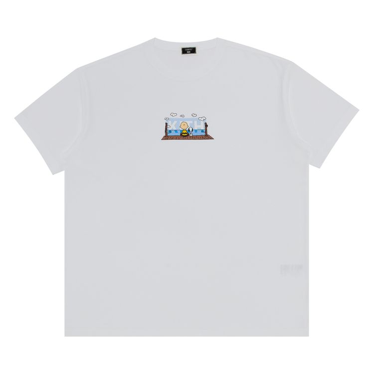 Kith For Peanuts Ocean View Classic Logo Tee White