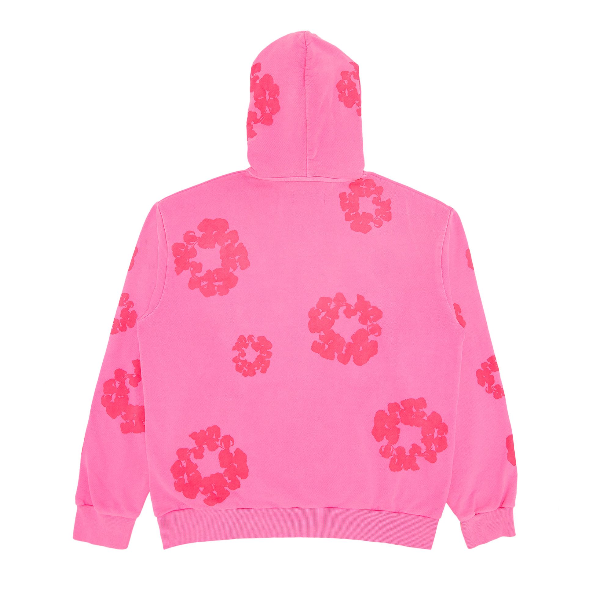 DENIM TEARS 花柄フーディー Sサイズ ピンク DENIM TEARS デニムティアーズ 23AW COTTON WREATH HOODIE