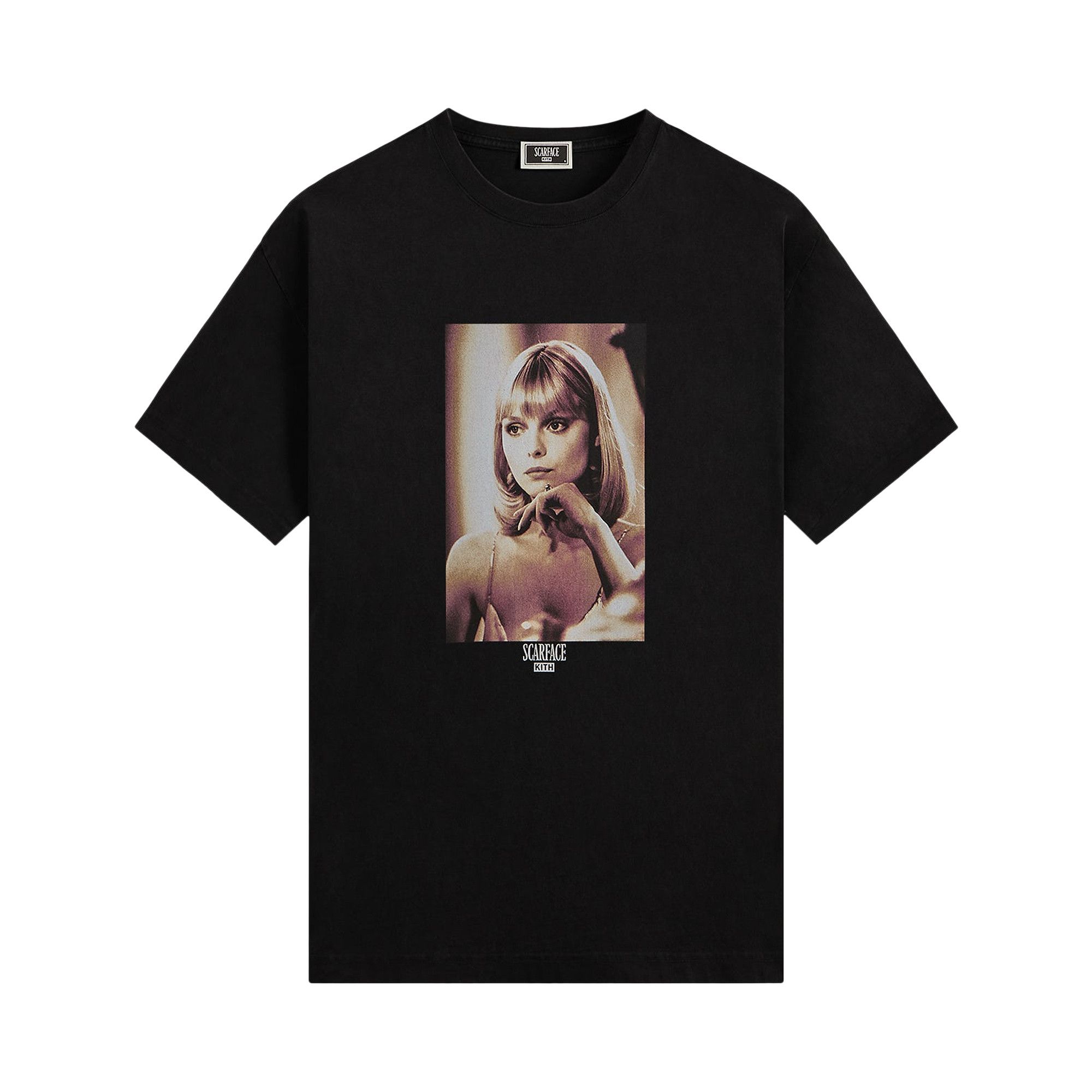 KITH × SCARFACE Elvira Portrait Tee ブラック Buy Kith For Scarface Elvira Portrait Tee 'Black' - KHM034179 001