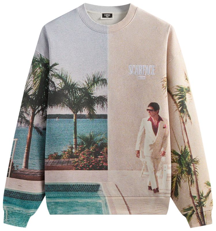 Kith For Scarface Tony Miami Vintage Nelson Crewneck Multi