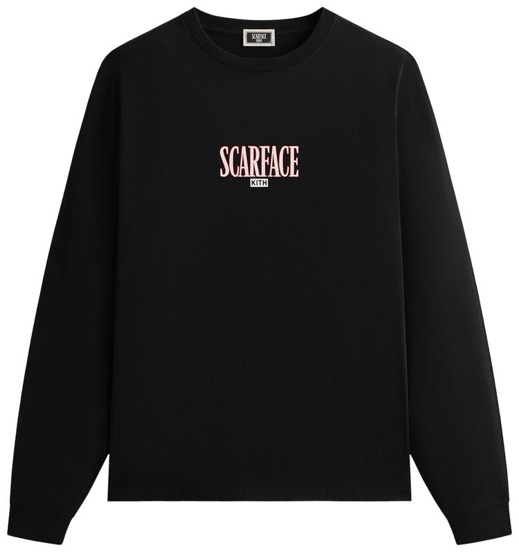 Kith For Scarface Tony Montana Long Sleeve Tee Black