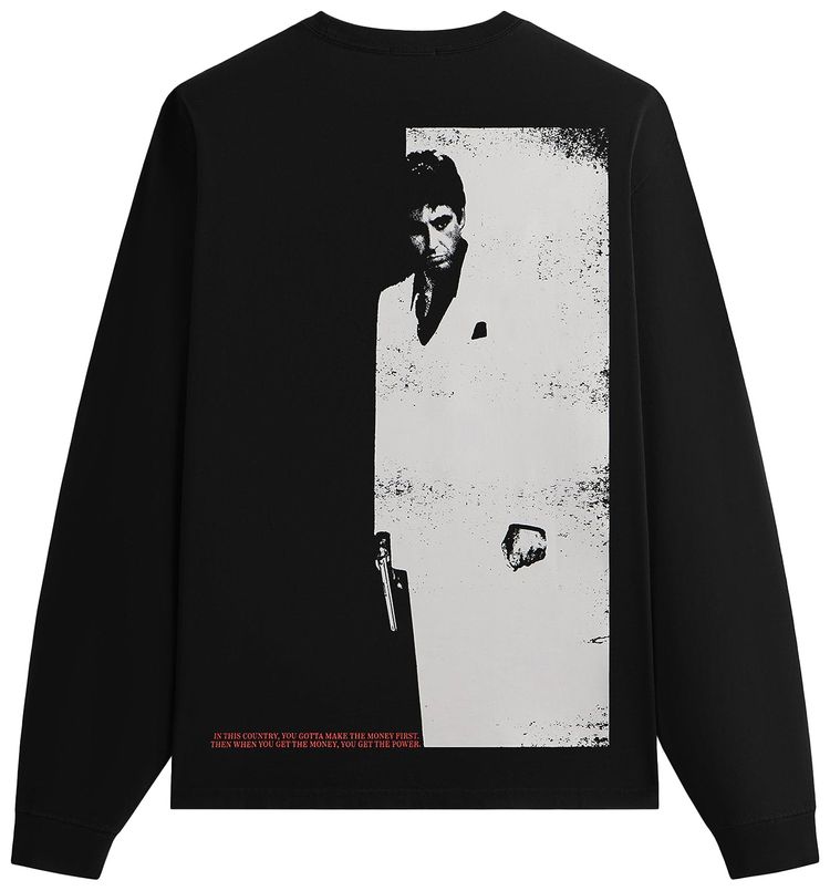 Kith For Scarface Tony Montana Long Sleeve Tee Black