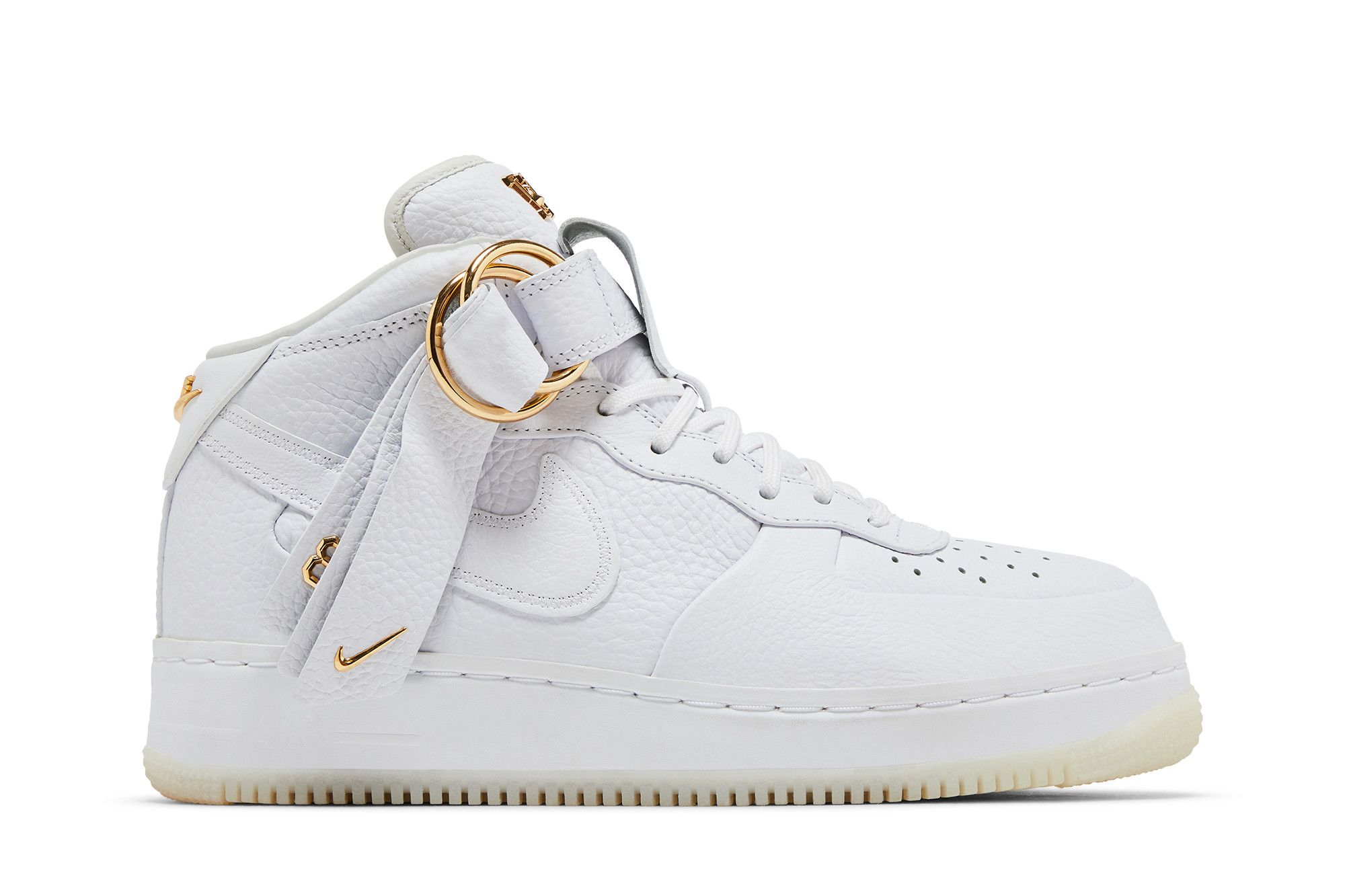 Buy Victor Cruz x Nike Air Force 1 Mid 'White Gold' - AO9298 100