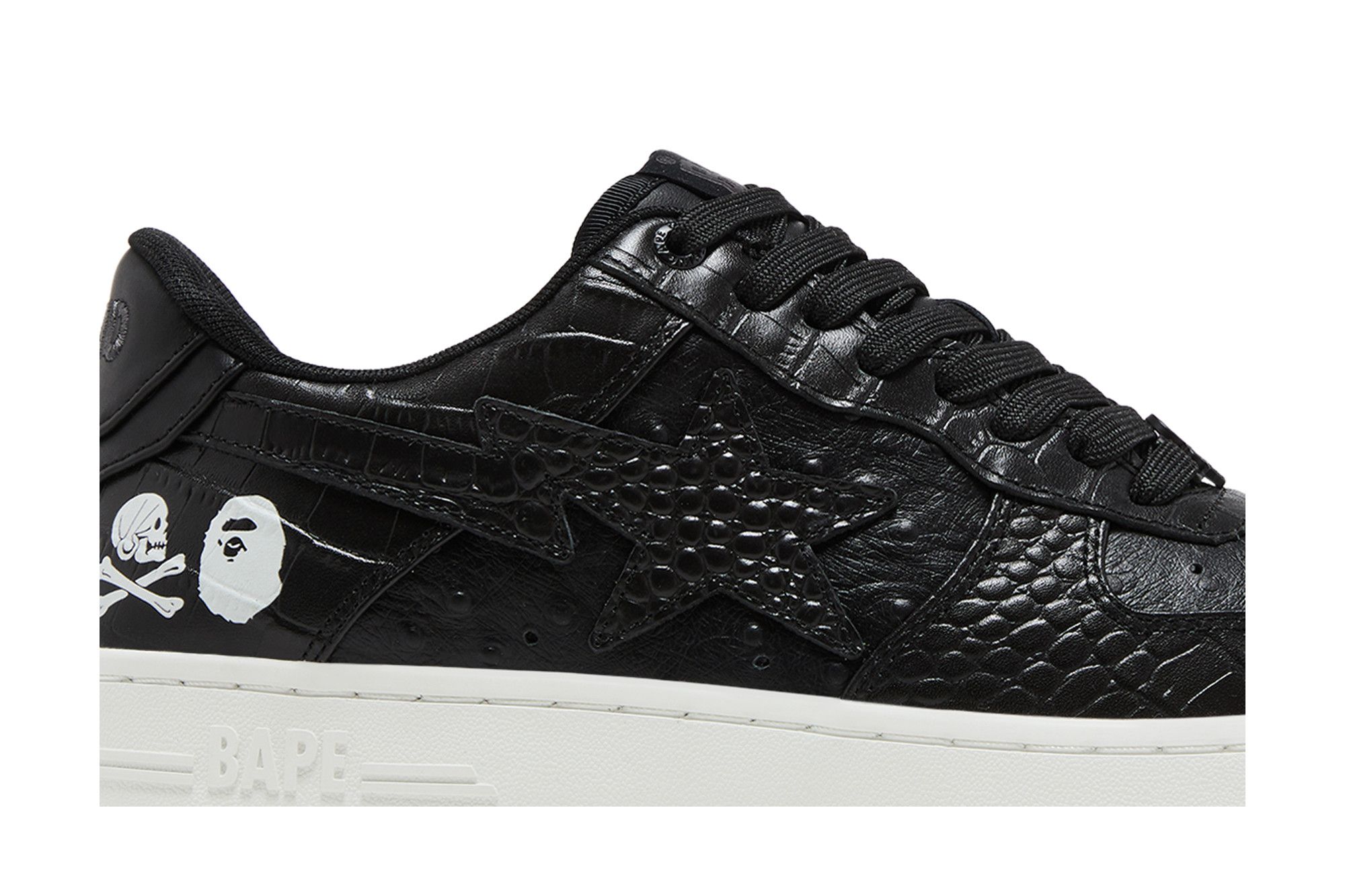 Buy Neighborhood x Bapesta 'Black Crocodile & Ostrich