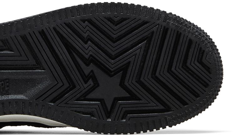 Neighborhood x Bapesta Black Crocodile  Ostrich