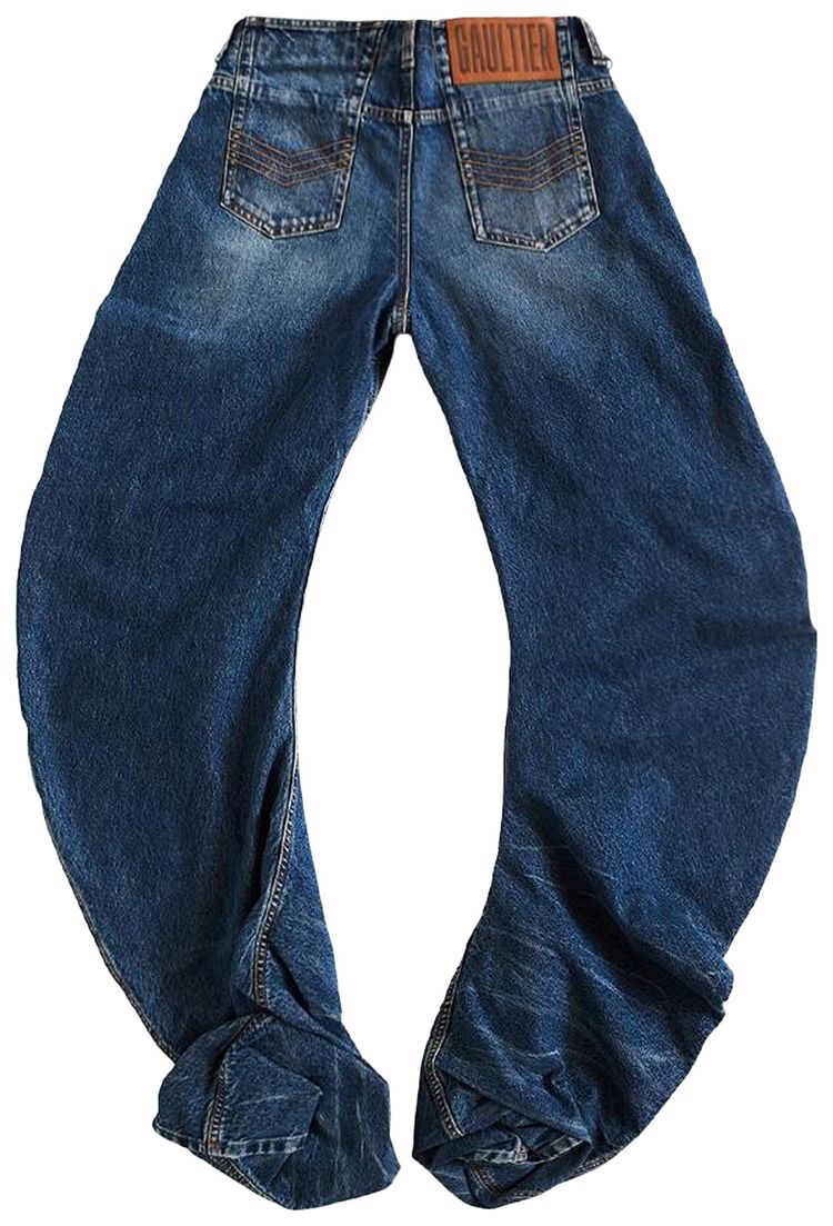 Jean Paul Gaultier Oversize Fit Jeans Vintage Blue