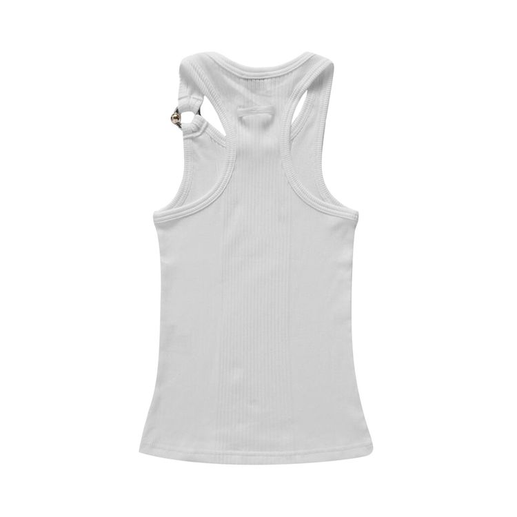 Jean Paul Gaultier Piercing Tank Top White