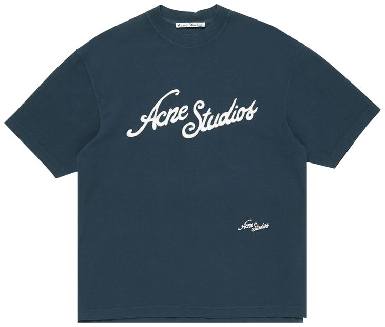 Acne Studios Crewneck T Shirt Deep Blue