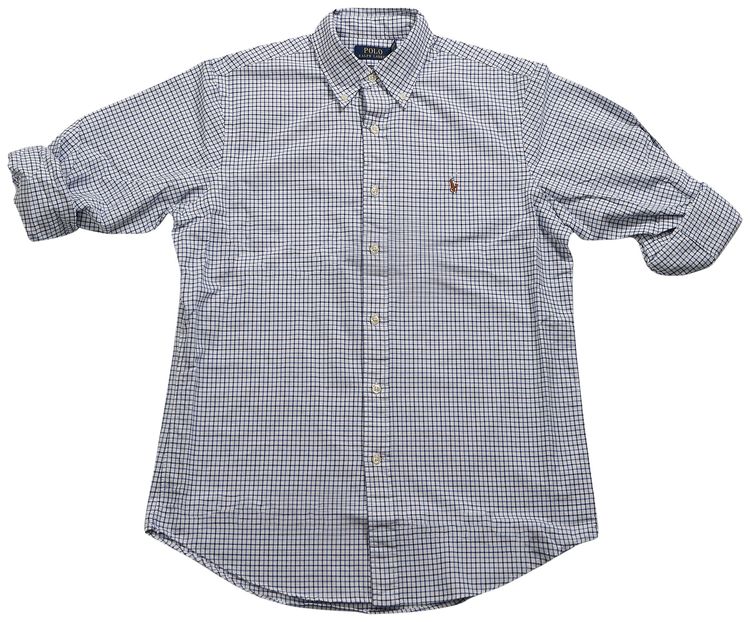 Polo Ralph Lauren Long Sleeve Plaid Classic Fit Sport Shirt BlueWhiteMulticolor