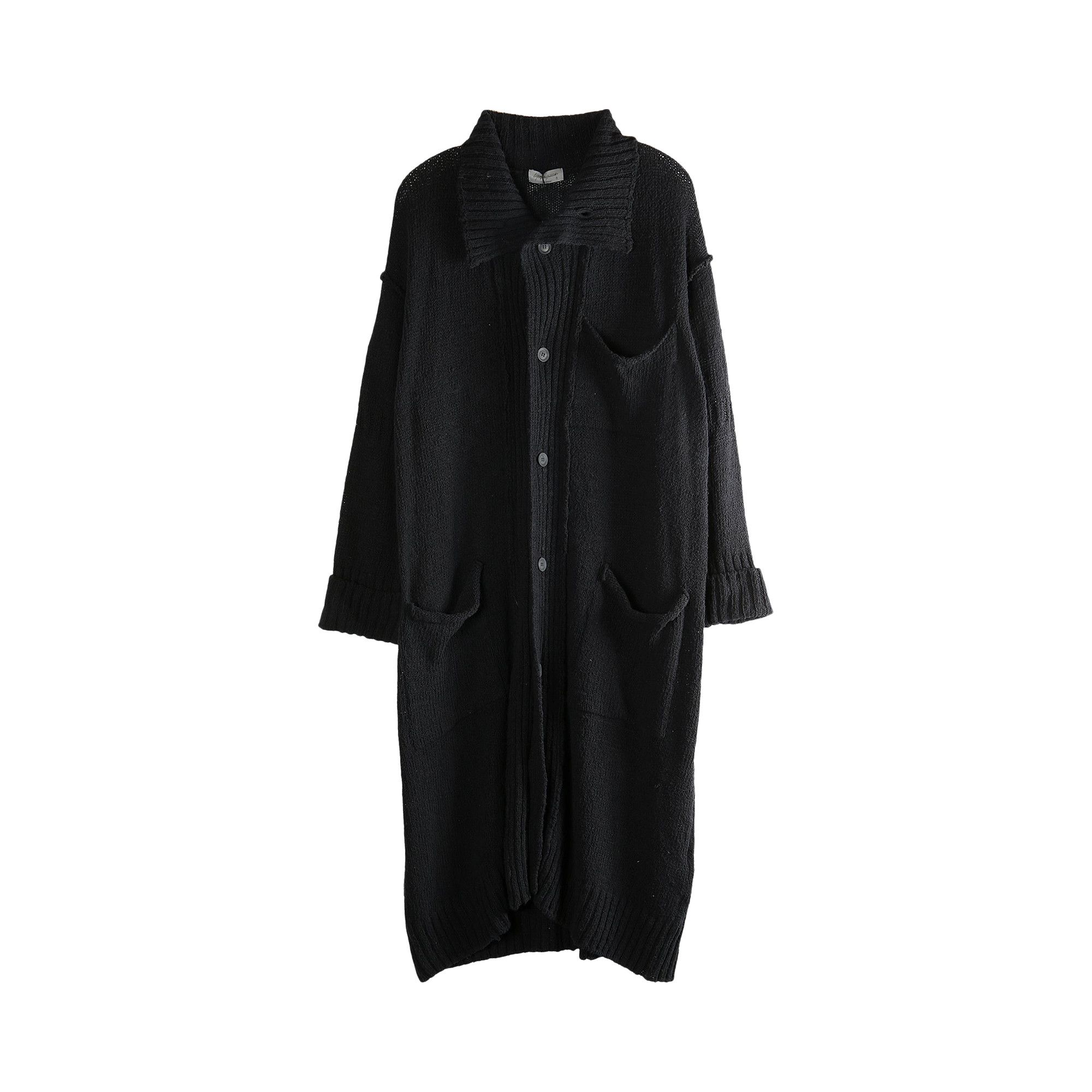 Buy Yohji Yamamoto Pour Homme Pocket D High Neck Coat 'Black' - HL