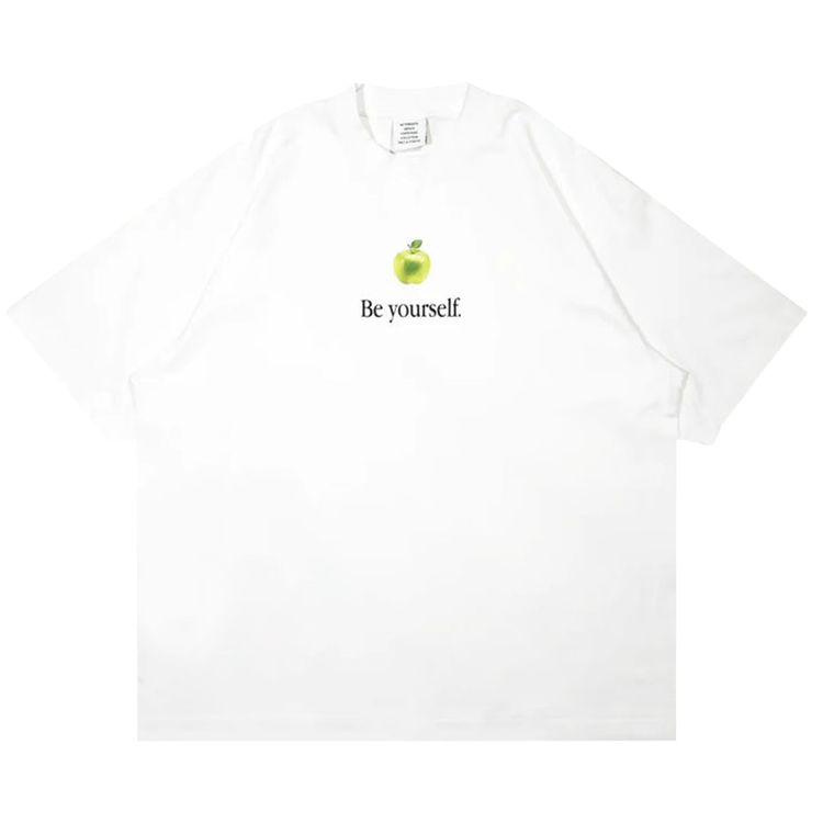Vetements Be Yourself Oversized T Shirt White