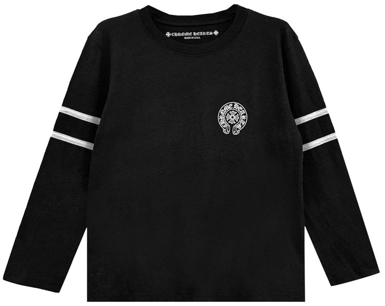 Chrome Hearts 33 Horseshoe Logo Long Sleeve T Shirt Black