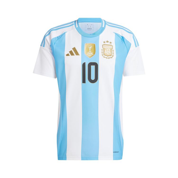adidas Argentina 2024 Messi Home Jersey WhiteBlue Burst