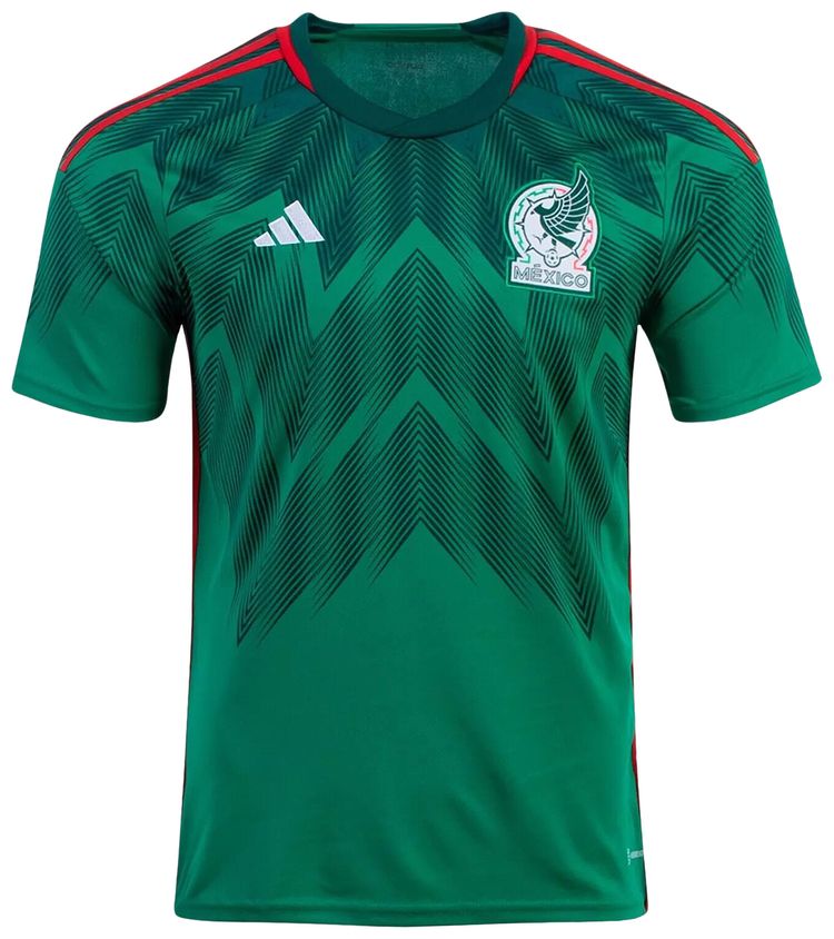 adidas Mexico 2022 Home Jersey Vivid GreenCollegiate Green