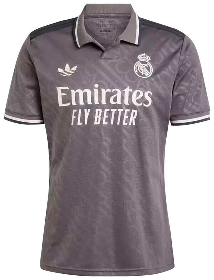 adidas Real Madrid 2425 Third Jersey Charcoal