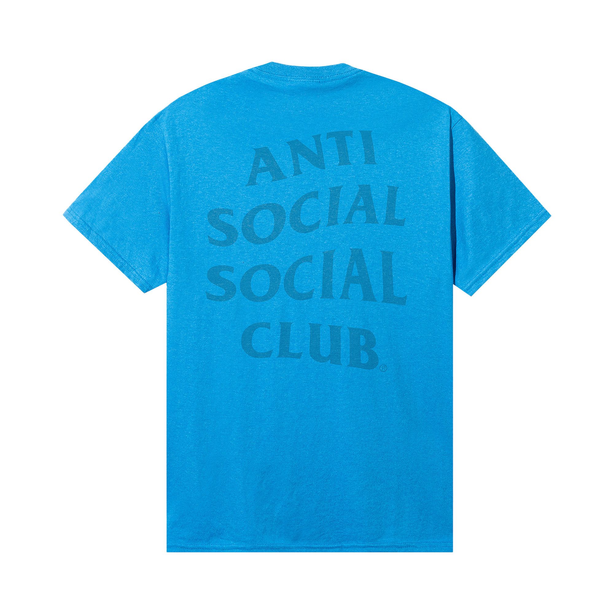 Buy Anti Social Social Club Tonal Mind Games Tee 'Neon Blue
