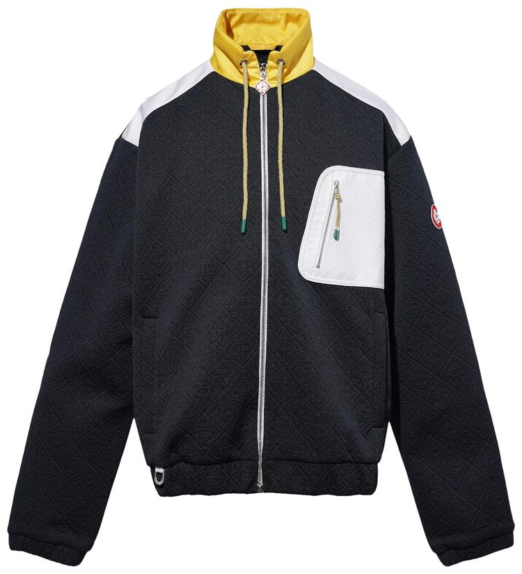 Casablanca Jacquard Nylon Jacket Navy