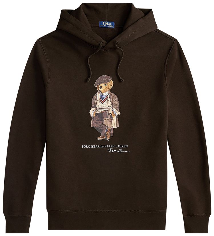 Polo Ralph Lauren Seasonal Fleece Long Sleeve Sweatshirt Antique BrownHeritage Bear