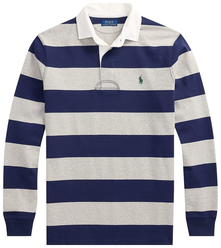 Polo Ralph Lauren Rugby M3 Long Sleeve Knit Newport NavyAndover Heather