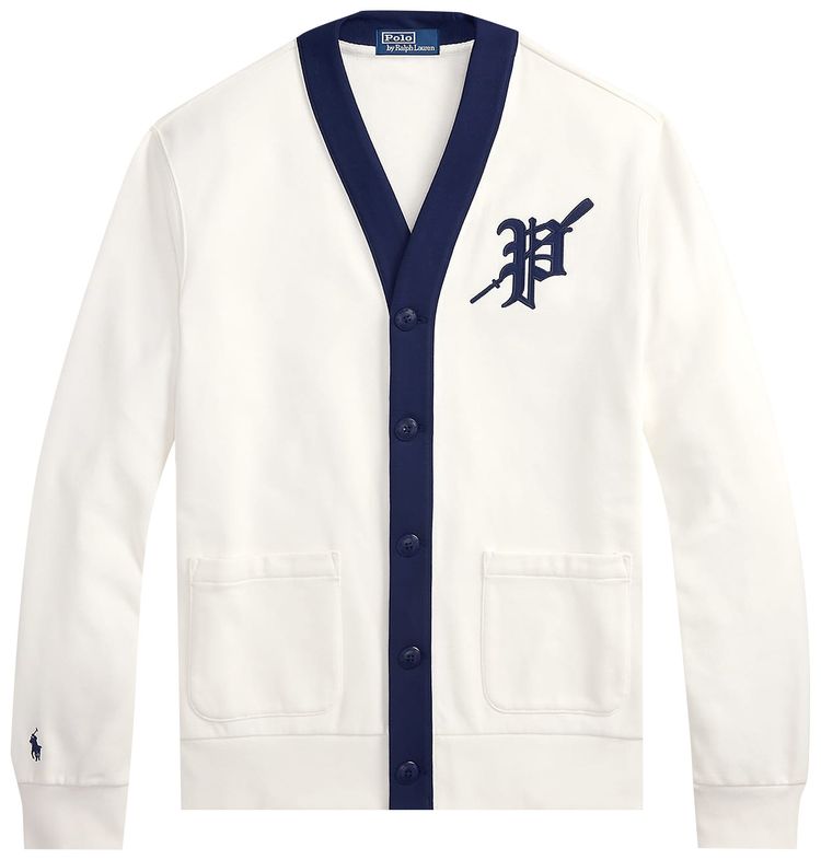 Polo Ralph Lauren Lightweight Graphic Athletic Fleece Bayport Cardigan Nevis
