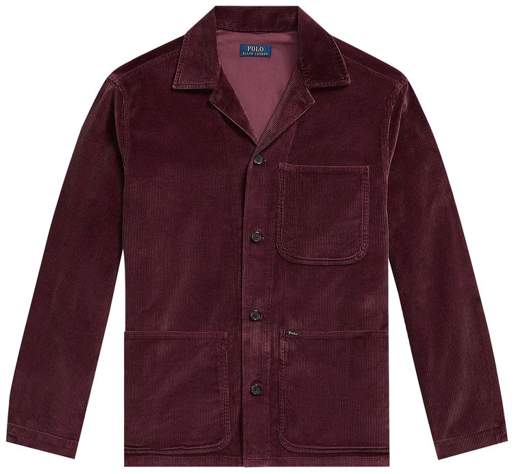 Polo Ralph Lauren Corduroy Long Sleeve Sport Shirt Rich Ruby