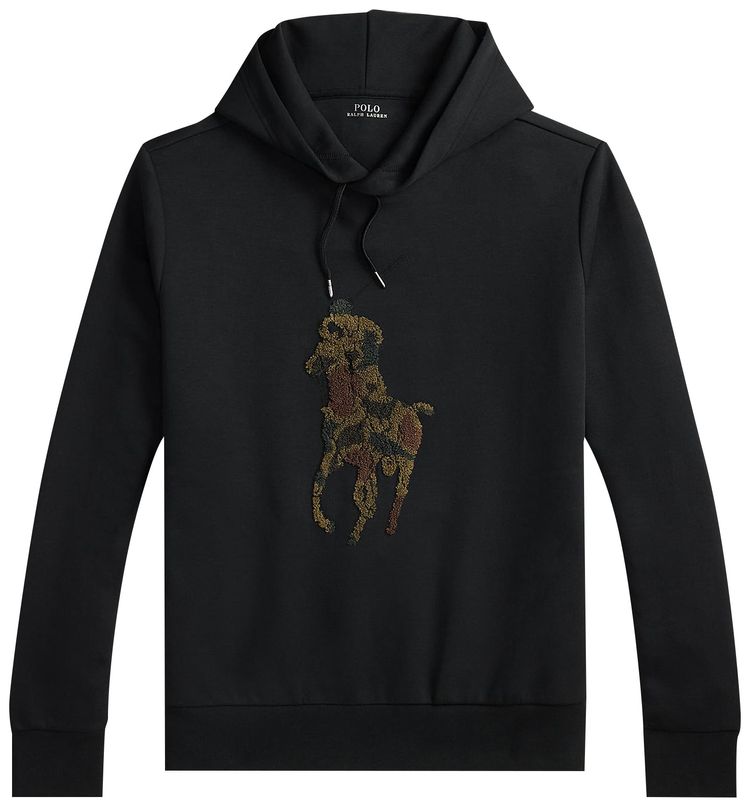 Polo Ralph Lauren Double Knt Long Sleeve Sweatshirt Polo Black