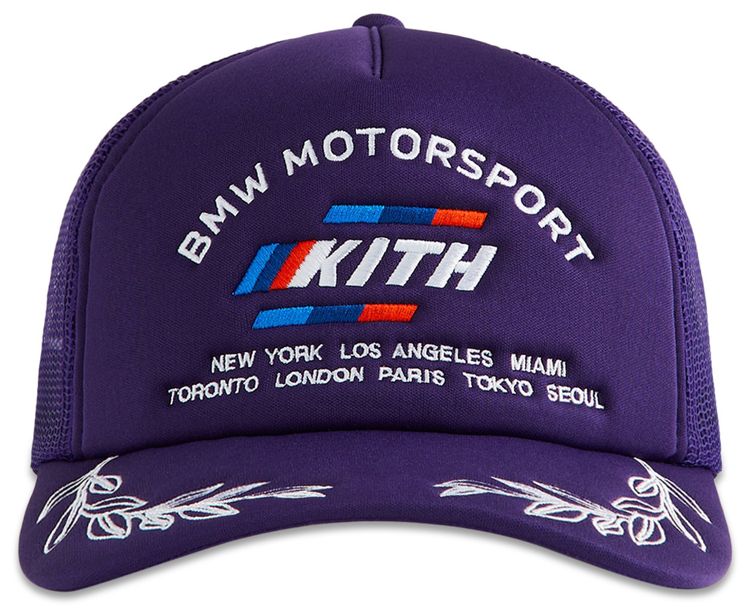 Kith x BMW M Nolan Trucker Hat Techno Violet