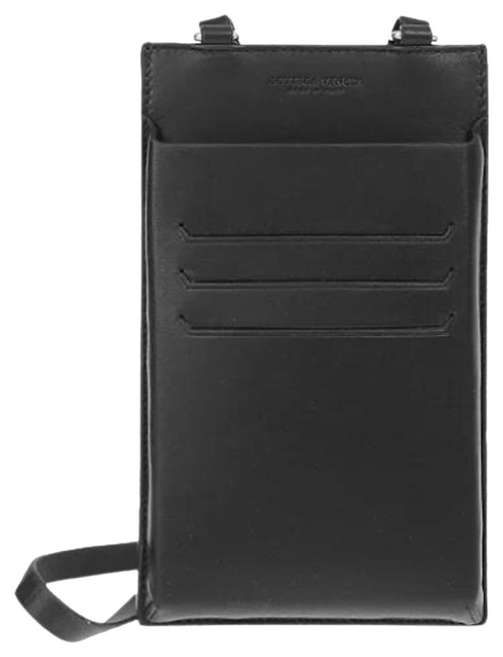 Bottega Veneta Leather Card Holder Black