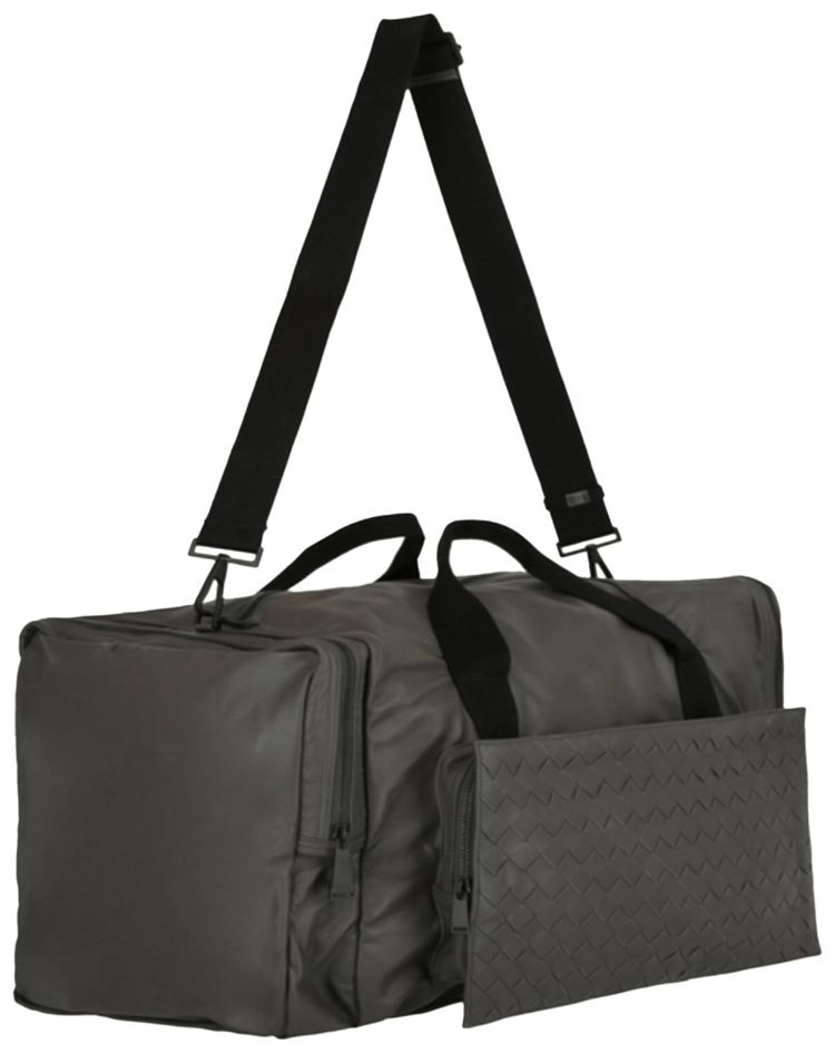 Bottega Veneta Leather Duffle Bag Black