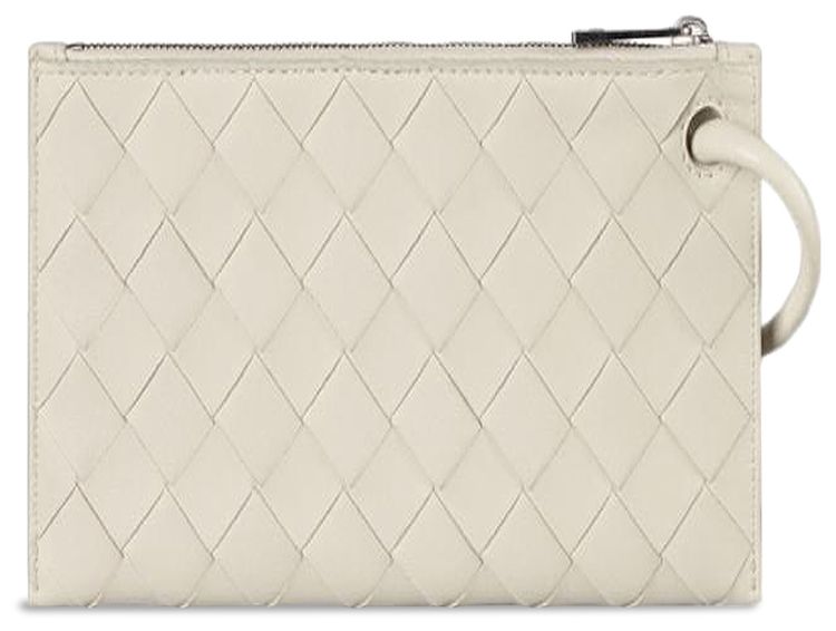 Bottega Veneta Crossbody Double Pouch Bag Grey