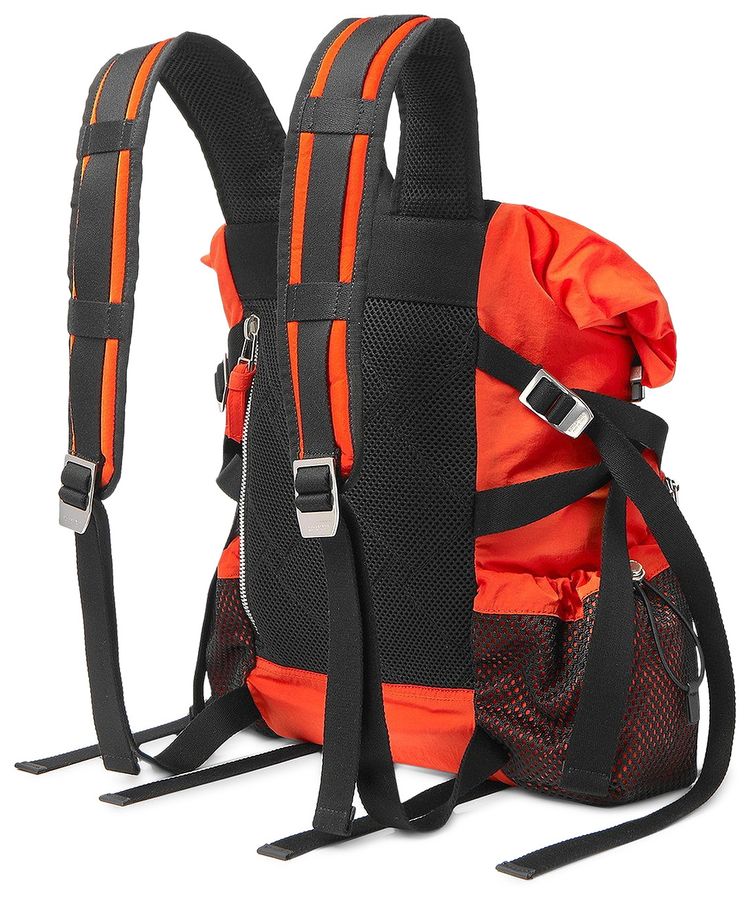 Bottega Veneta Paper Touch Nylon Mini Backpack OrangeBlack