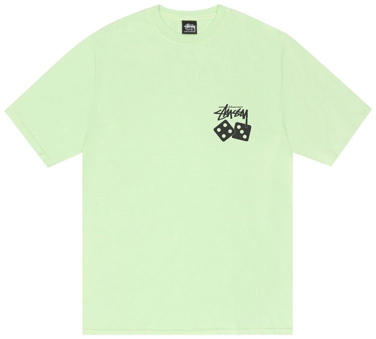 Stussy Dice Tee Pigment Dyed Pistachio