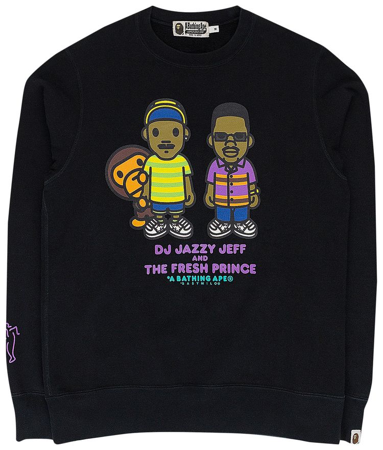 BAPE DJ Jazzy Jeff Crewneck Sweatshirt Black