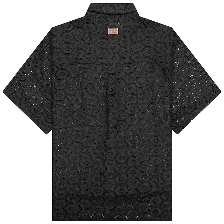 Honor The Gift Crochet Button Up Black