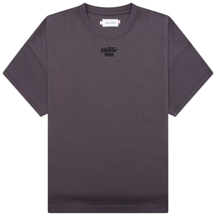 Honor The Gift Pendant Box Tee Charcoal