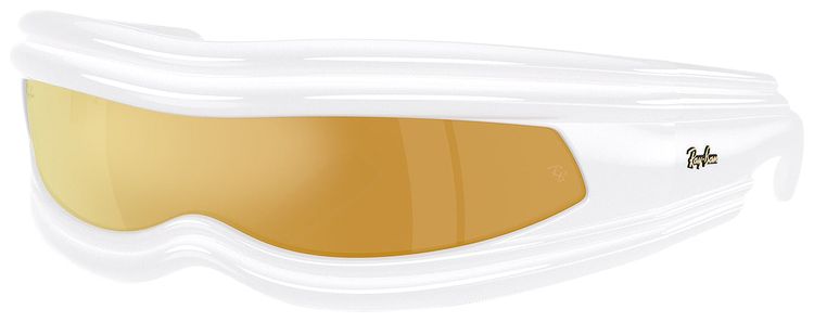 Ray Ban x AAP ROCKY Ultra Wrap 001 Sunglasses WhiteGold