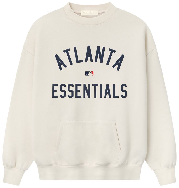 Fear of God Essentials Braves Crewneck Cream White
