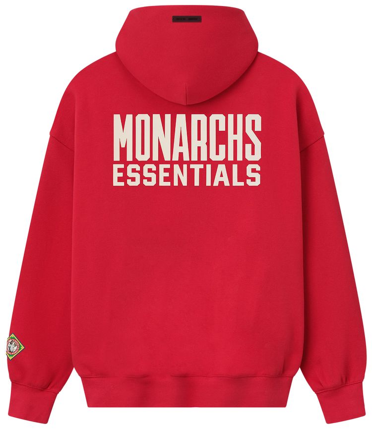 Fear of God Essentials FG Monarchs Hoodie Red