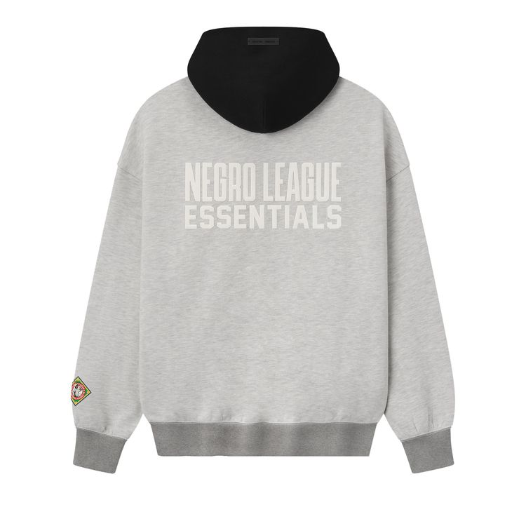 Fear of God Essentials The Negro Leagues Hoodie Light HeatherBlack
