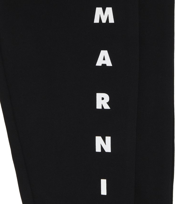 Marni Kids Unbrushed Fleece Sweatpants Black