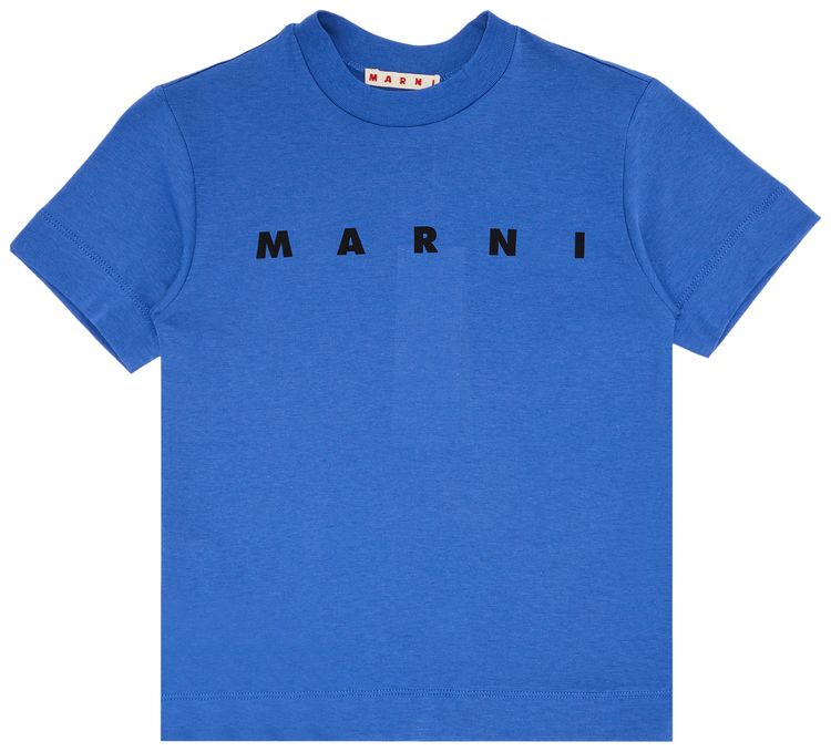 Marni Kids Jersey T Shirt Blue