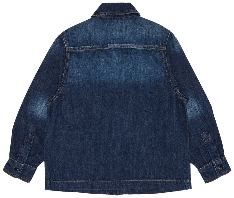Marni Kids Stone Wash Light Weight Jacket Denim