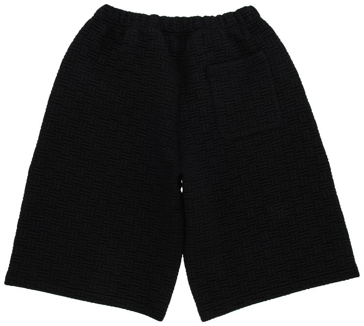 Kenzo Weave Embroidered Long Short Black