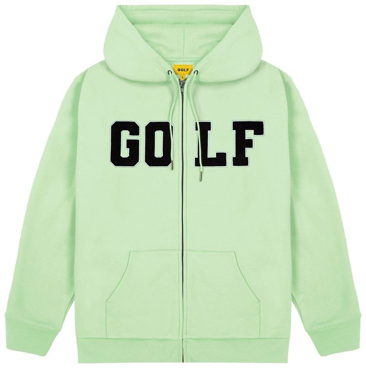 GOLF WANG College Cord Zip Up Hoodie Mint