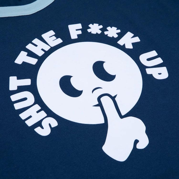 GOLF WANG STFU Ringer Tee Navy