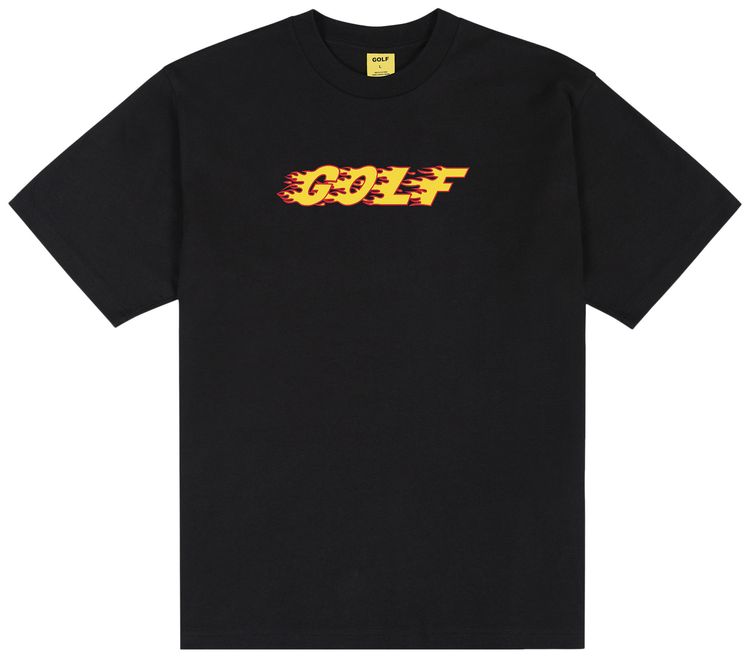 GOLF WANG Inferno Logo Tee Black